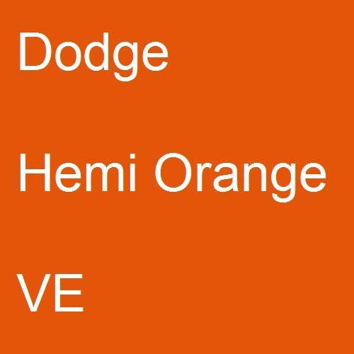 Dodge, Hemi Orange, VE.